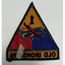 US Army 1st Armored Division "OLD IRONSIDES" 4”Shoulder Patch ~ Full Color ~ NOS