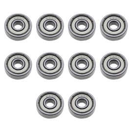 ECSiNG 10PCS 625ZZ Deep Groove Ball Bearings ABEC-5 Double Metal Sealed Bearing Steel 5x16x5mm for Agricultural Machinery Robot Elevator Skateboard Inline Skate