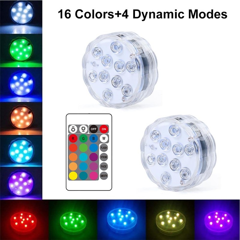 Doukesh Underwater LED Light with Remote Control, Underwater Light, LED