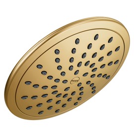 Moen 6345BG Cia Fixed Round Rain Shower Showerhead, 8-Inch, Brushed Gold