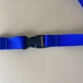 Unbranded 20IN   Plain Blue  Lanyard with Detachable Buckle / ID HOLDER