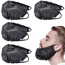 Men's Beard Bibs Men's Beard Protection Beard Care Beard Cloth Chin Beard Sideburns Neck Care Your Beard Men Adjustable Face Beard Apron Men Shaving Cleaning Protection Pack of 4