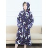 Doctor Unicorn Boys Soft Hooded Bathrobe Kids Warm Gamer Fleece