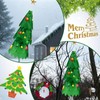 Chunm 2 Pcs Christmas Tree 3D Windsock Applique Christmas Tree