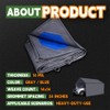 RAINDEWAY Tarps Heavy Duty Waterproof 8x12 Feet -14 Mils Super