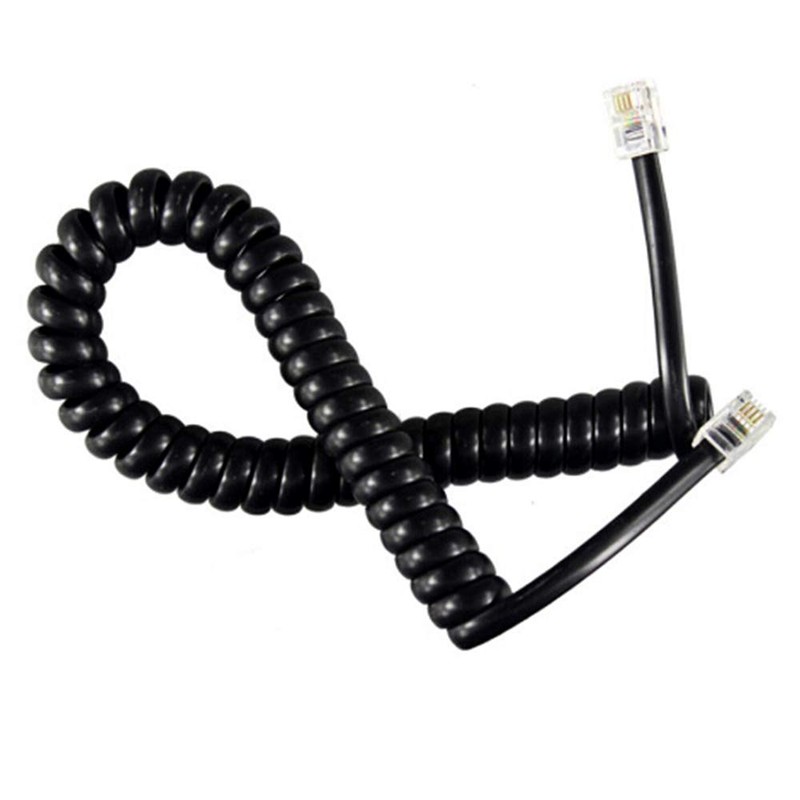 SAISN Telephone Handset Cord 6 Feet (Stretch Length) RJ9 4P4C