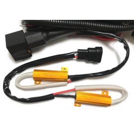 SparkHID Universal Wiring Relay Harness resistor Fuse Stop Flickering HID KIT H11 H8 9006