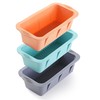 MONGSEW 3PCS Silicone Bread Loaf Pan, Non-Stick Bread Pans for
