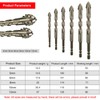 6PCS High-Strength Eccentric Twist Drill Bit Set - Four-Flute Sawtooth,