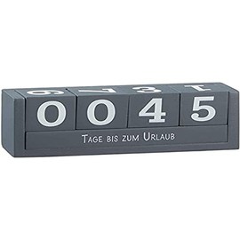 Cepewa Cube Calendar, Cube Countdown 18 x 7 cm, 4 Cubes with Numbers and 2 Theme Bars with 8 Sayings, Ideal Gift Idea for Friends, Family & Relatives