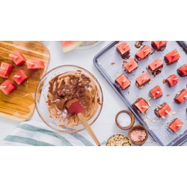 Farberware 5216385 Professional Heat Resistant Silicone Spatula with Wood Handle-Safe for Non-Stick Cookware, Set of 2, Red