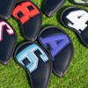 Craftsman Golf 10pcs Magnetic Black Iron Headcover set with Large