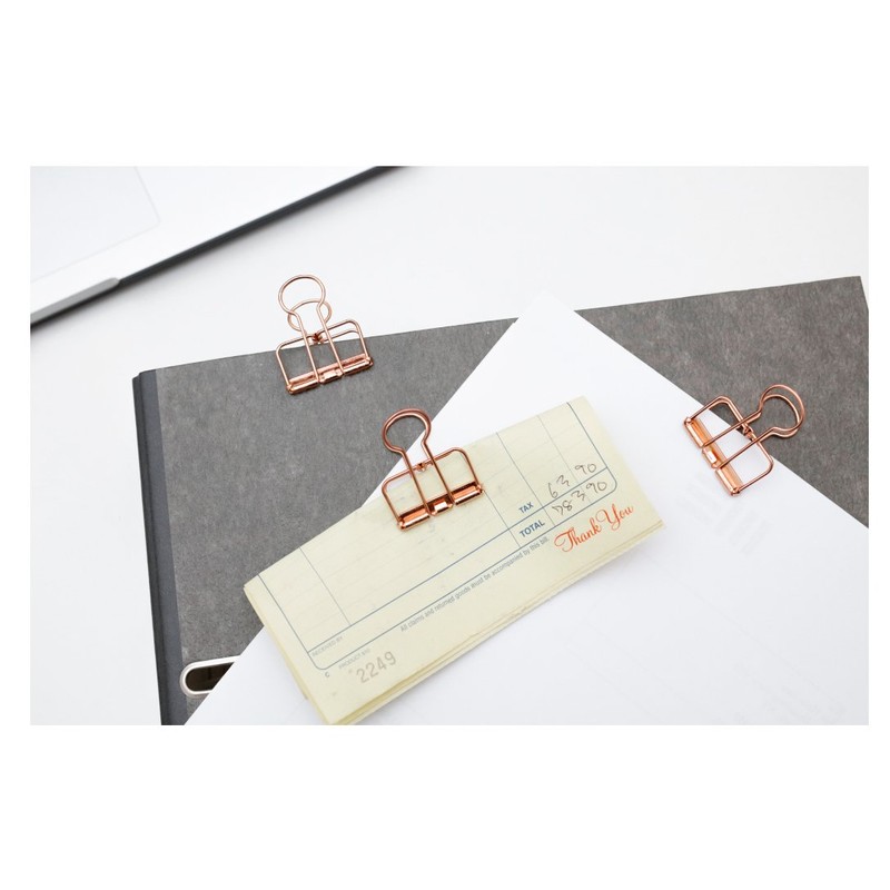 Kikkerland Wire Clips, Copper, Set of 6 (OR73-CO)