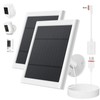 Paodekua Solar Panel for Ring Camera, 2 Pack 4W Solar