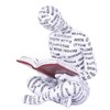 suruim Abstract Reading Statue with Text Detail - Thinker Figurine