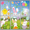 Breezy Valley 9 Sheets Easter Window Clings Decorations for Glass