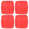 Pyrex C-222-PC 2-Quart Red Plastic Food Storage Replacement Lid Cover,