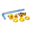 Pintrux Sala License Plate Bolts Stainless Steel (Yellow), 4 Pieces