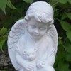 Little Angel with Consolation Teddy Holding in Arms.