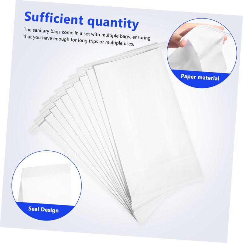 CHILDWEET 50 Pcs Disposable Throw Up Bags Sanitary Emesis Bags
