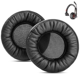 DowiTech Professional Replacement Earpads Cushion Compatible with Plantronics Voyager 104 Headset Ear Pads with Skin-Friendly Leather and Memory Foam