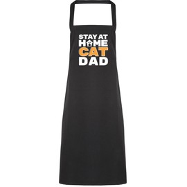 Hippowarehouse Stay at home cat dad Apron kitchen cooking painting DIY onesize adult