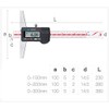 GLTL General Tools Depth Gauge Vernier Caliper 0-150mm 0-200mm,0-300mm (Digital