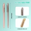 10 Pcs Black Gel Pens 0.5mm Gel Ink Pens Bulk
