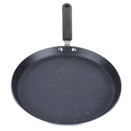 Nonstick Frying Pan Flat Bottom Breakfast Pan Pancake Egg Pizza Home Cooking (Large (10 inches))