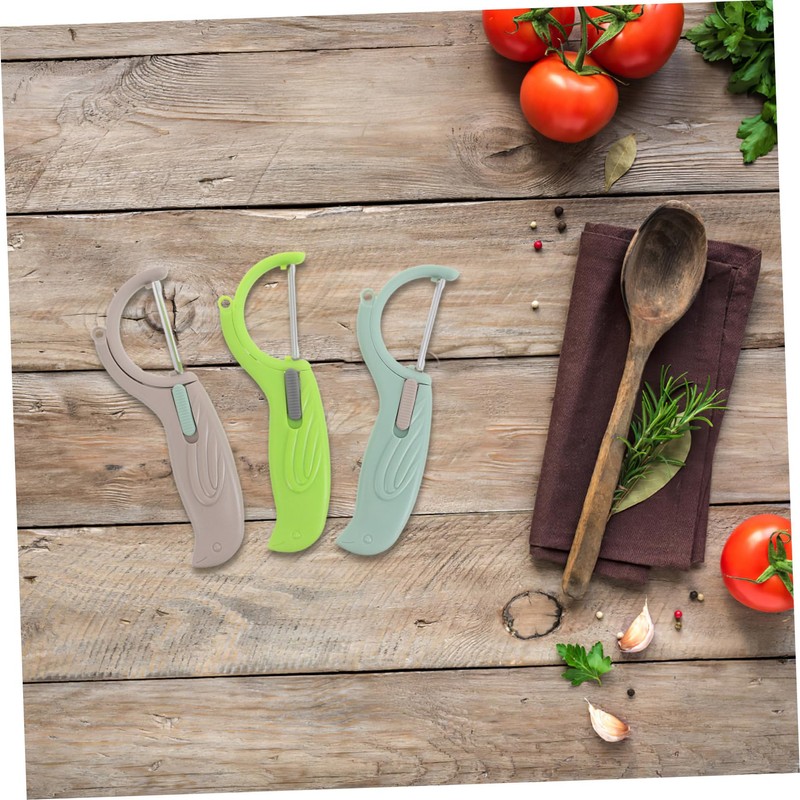NOLITOY 3Pcs Stainless Steel Vegetable Peeler Lightweight Rotating Peeling Tool