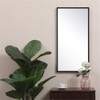 Pemberly Row 28" x 14" Modern Metal Frame Mirror in