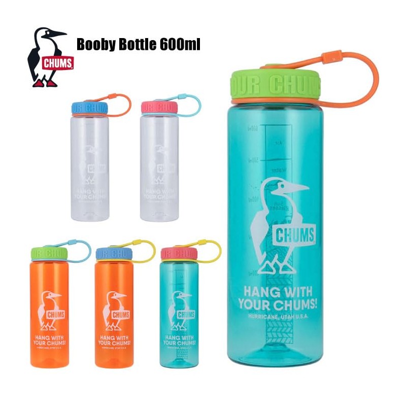 CHUMS CH62-2124 W112 Clear/Pink Booby Bottle, 2025 Model, 2025 Bottle,