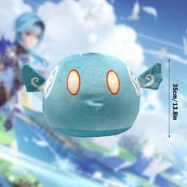 Ubephant Genshin Impact Slime Plush, Genshin Impact Plush, Genshin Slime Monster Plush Toy, Genshin Impact Slime Plush Toy, Stuffed Doll, Soft Cushion, 35 cm Birthday Gift for Boys Girls