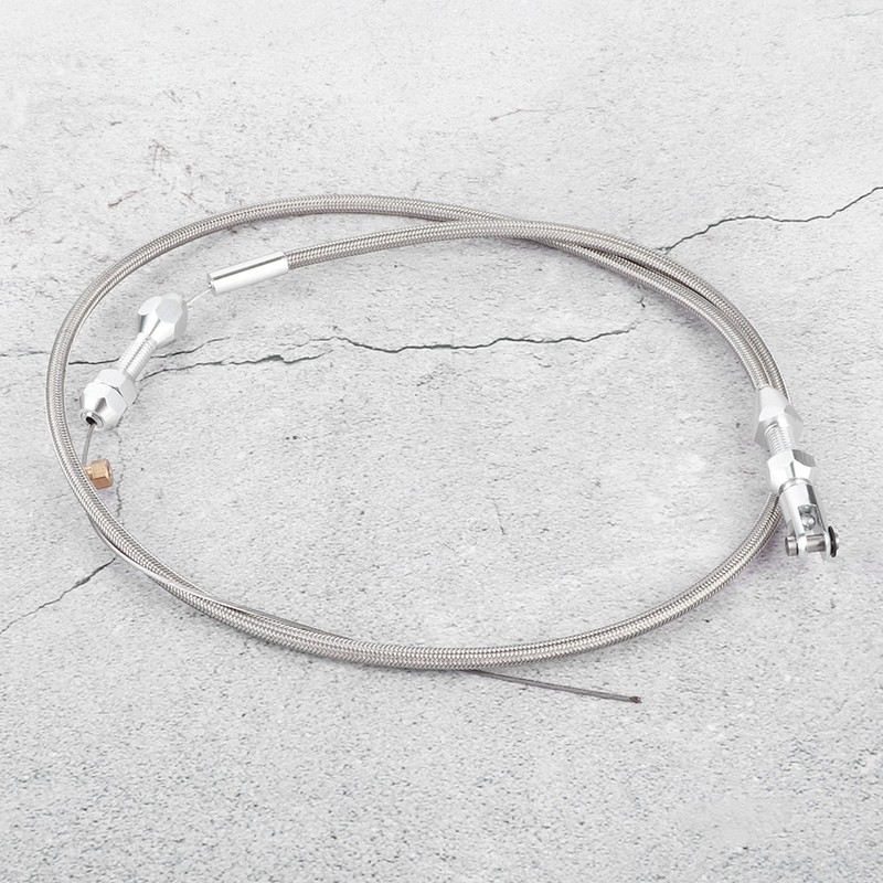 36in Stainless Steel Braided Throttle Gas Cable Wire Fits for