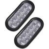 cciyu 2pcs 6 Inch Oval LED Trailer Tail Lights 10