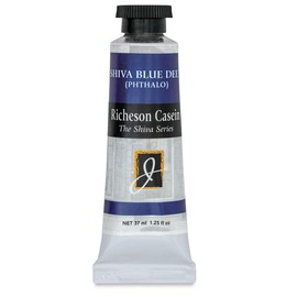 Jack Richeson Artist Casein Colors, 37-Milileter, Pthalo Blue