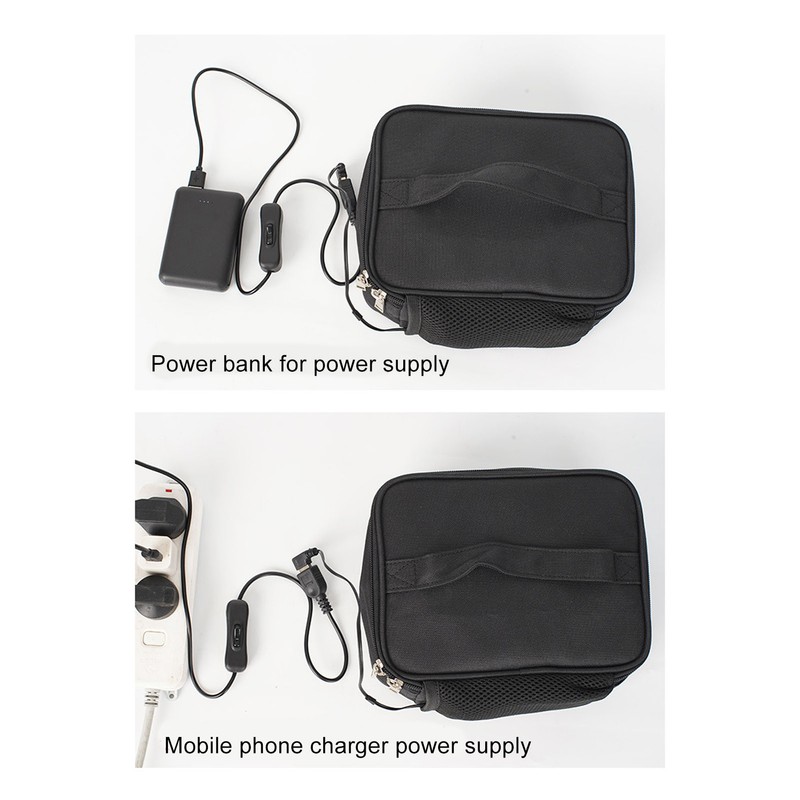 Lunch Bag Portable Oven Multifunctional Waterproof USB Powered Heated Food