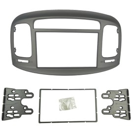 DKMUS Kit de instalación de tablero de radio doble DIN compatible con bisel estéreo Hyundai Accent 2009-2012