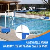 Patiassy Pool Volleyball Net Set with Weighted Base 15ft-32ft Length