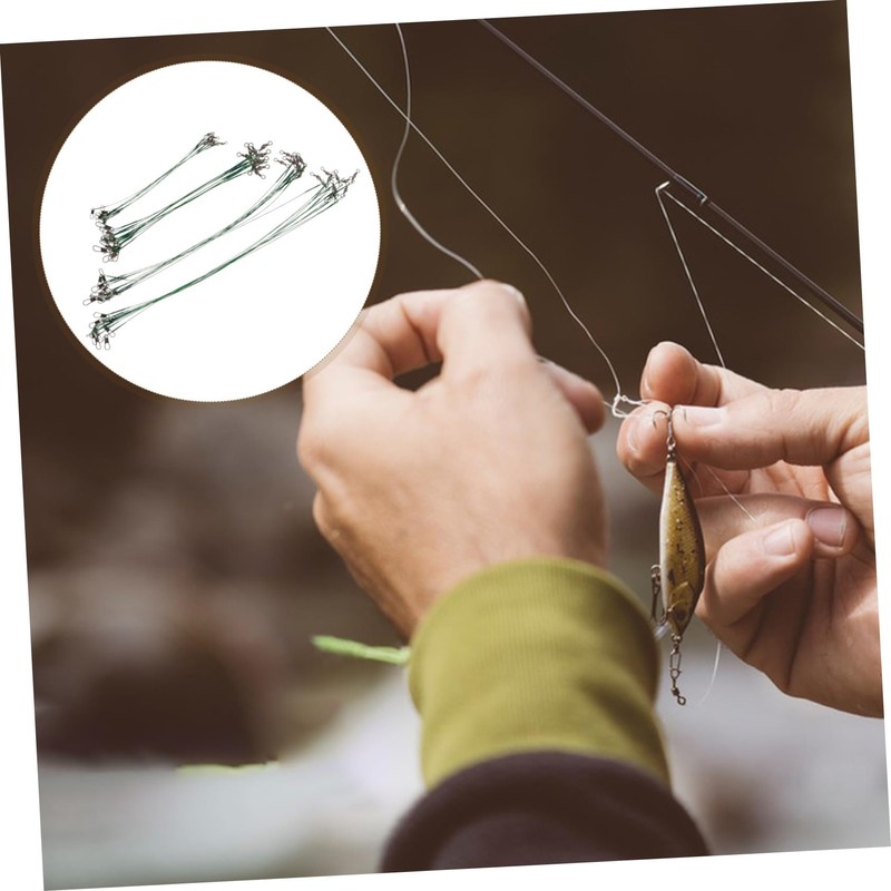 BESPORTBLE 40pcs Steel Wire Fishing Leaders Kit with Swivels and