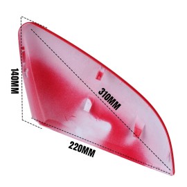 Left Driver Side Red Door Wing Mirror Cap Cover For Honda Civic 2016-2020 2021