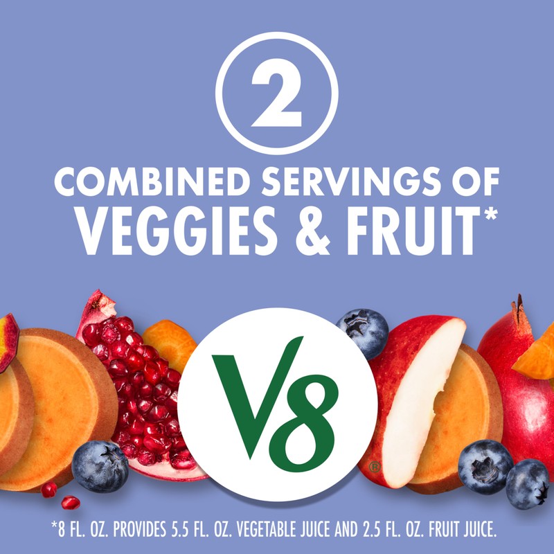 V8 Blissfully Berry 100% Fruit and Vegetable Juice, 8 fl