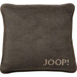 Joop 754684 Cushion Cover Plain Double-Sided Chestnut Cashew Cotton / Polyacrylic Dimensions: 50 cm x 50 cm