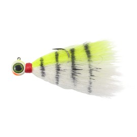 Northland Tackle DVBJ5-10 Deep-Vee Bucktail Jig - Chartreuse, 3/8 OZ