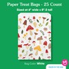 Big Dot of Happiness Wild Mushrooms Paper Treat Bags, Red