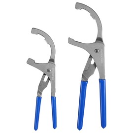 WORKPRO Oil Filter Wrench Set, 9" & 12" Adjustable Oil Filter Removal Pliers Tools, Ideal for Engine Filters, Cars, and Trucks, 2-piece