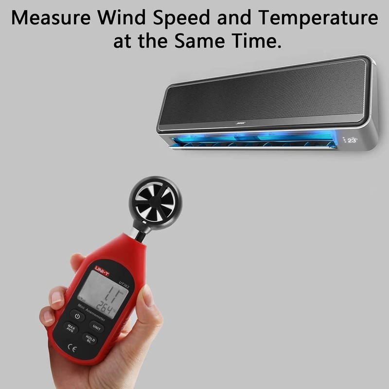 UNI-T UT363 Mini Digital Anemometer High Precision Wind Measuring Instrument