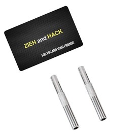 M & M Smartek Aluminium Pull Tube with Card 2 Pieces Silver & Card