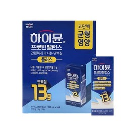 일동후디스 하이뮨 프로틴 밸런스 플러스 190ml x 16팩 x 1박스 /An Ildong Foodis Hymun Protein Balance Plus 190ml x 16 packs x 1 box /An