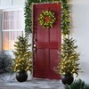 LuxenHome 4FT Small Christmas Tree, Slim Potted Christmas Trees with